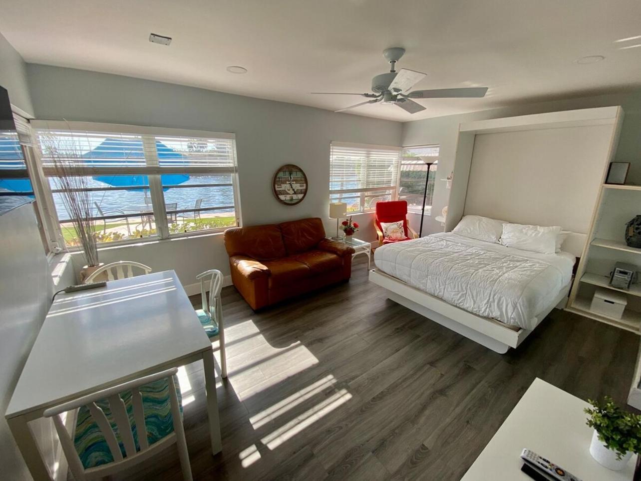 Studio Intracoastal Views! 5 Min Walk To The Beach Villa Pompano Beach Exteriör bild